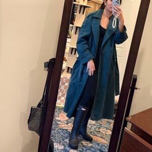 Vintage LONDON FOG teal trenchcoat - 10